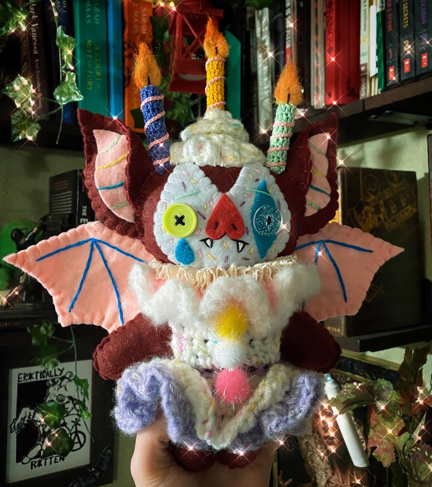 BIRTHDAY CLOWN BAT PLUSH