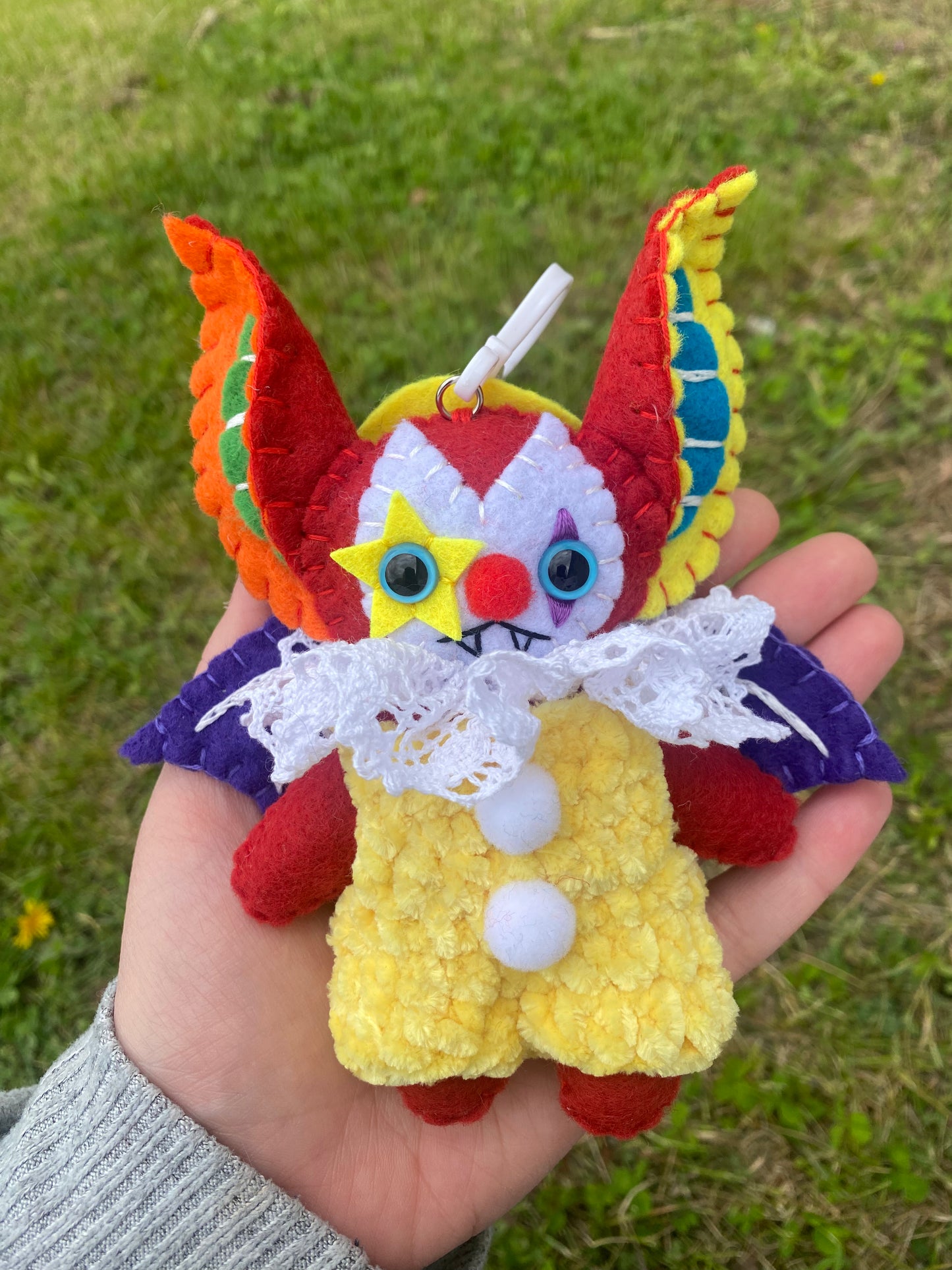 BAT BAG CLIP (rainbow)
