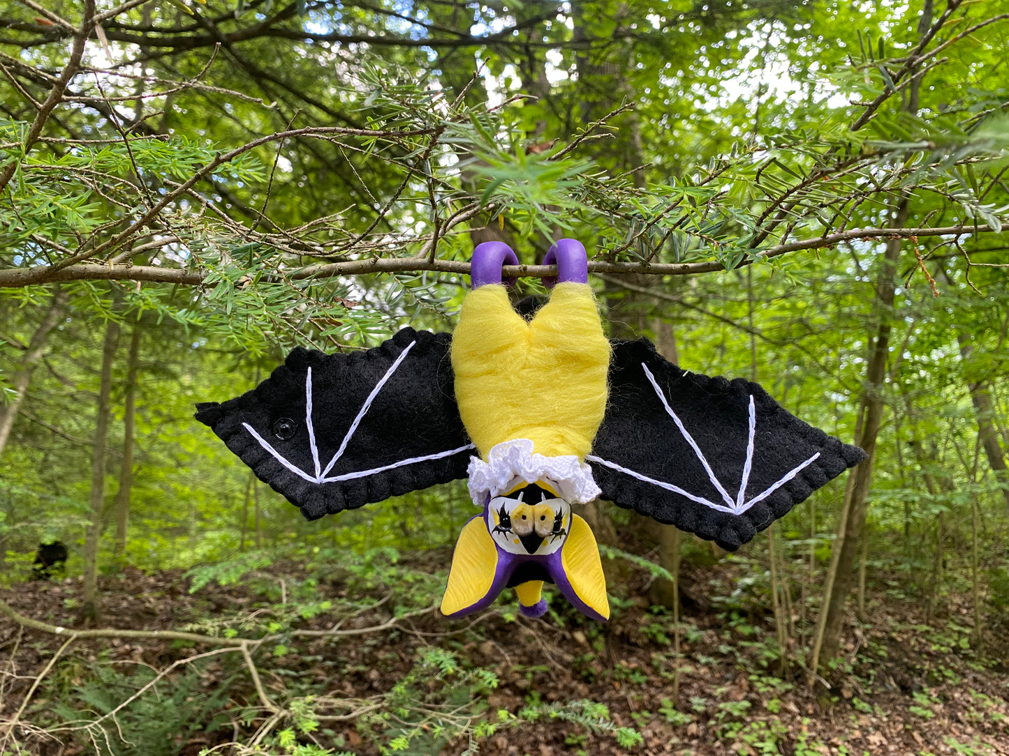 LARGE HANGING PRIDE BAT (enby pride)