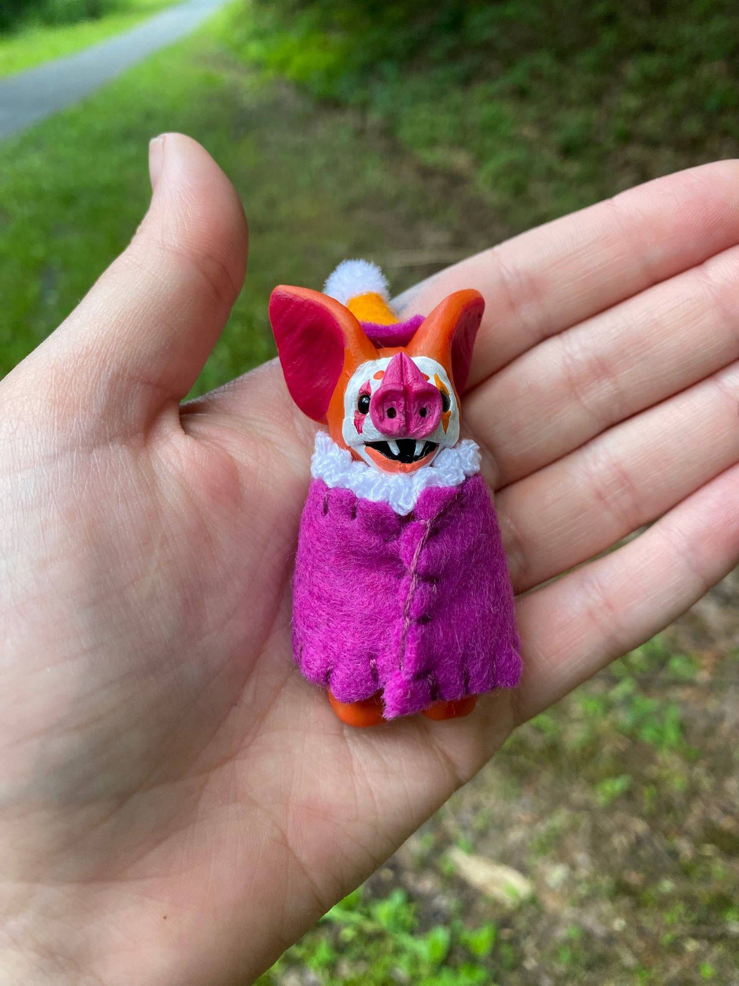 MINI HANGING PRIDE BAT (lesbian pride)