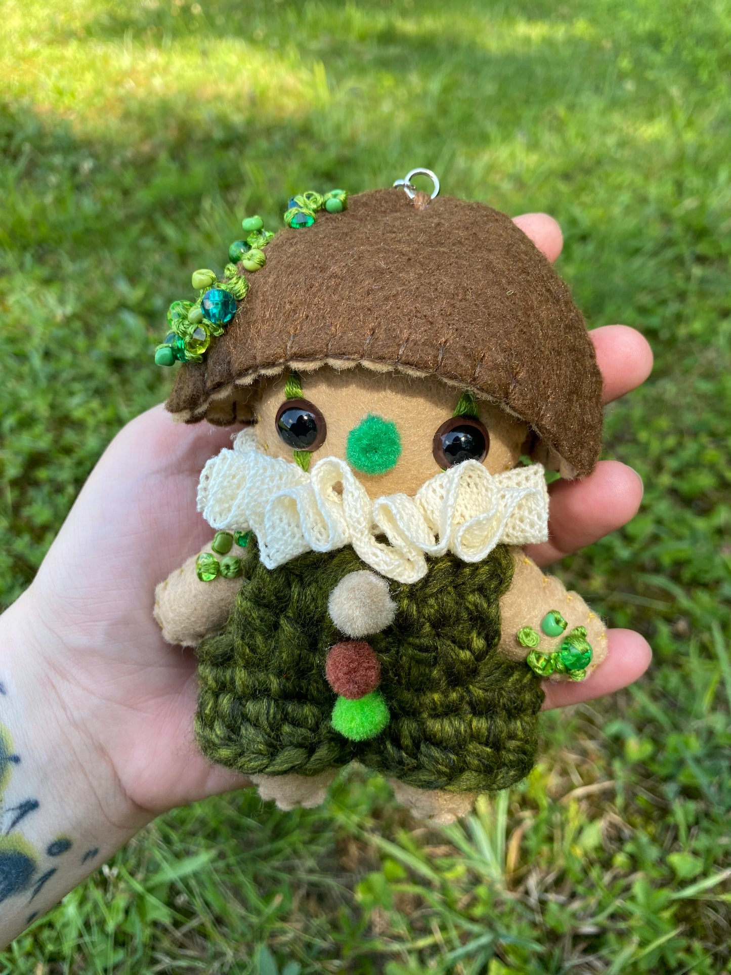 MUSHROOM BAG CLIP (mossy brown)