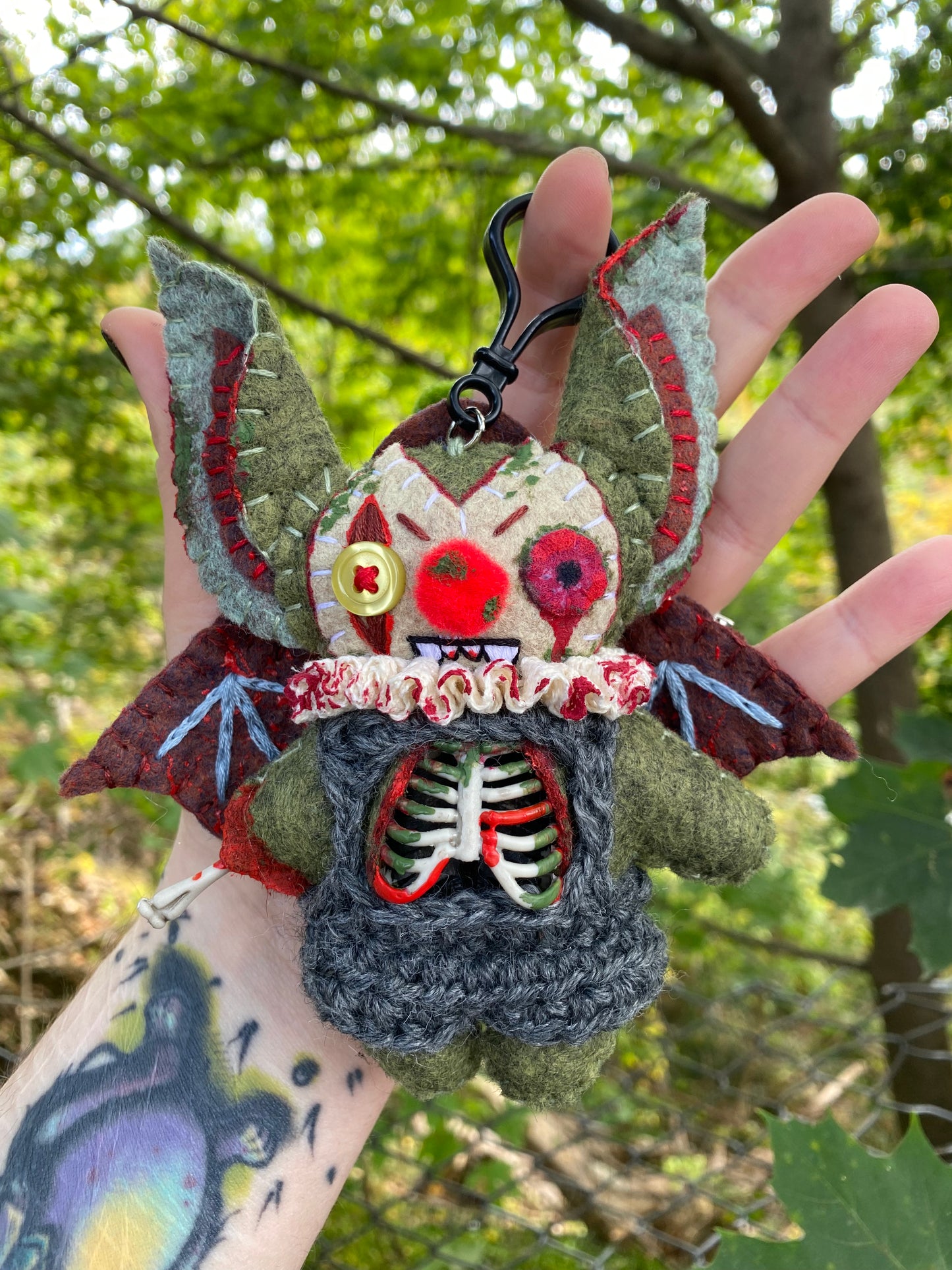 ZOMBIE BAG CLIP (green)