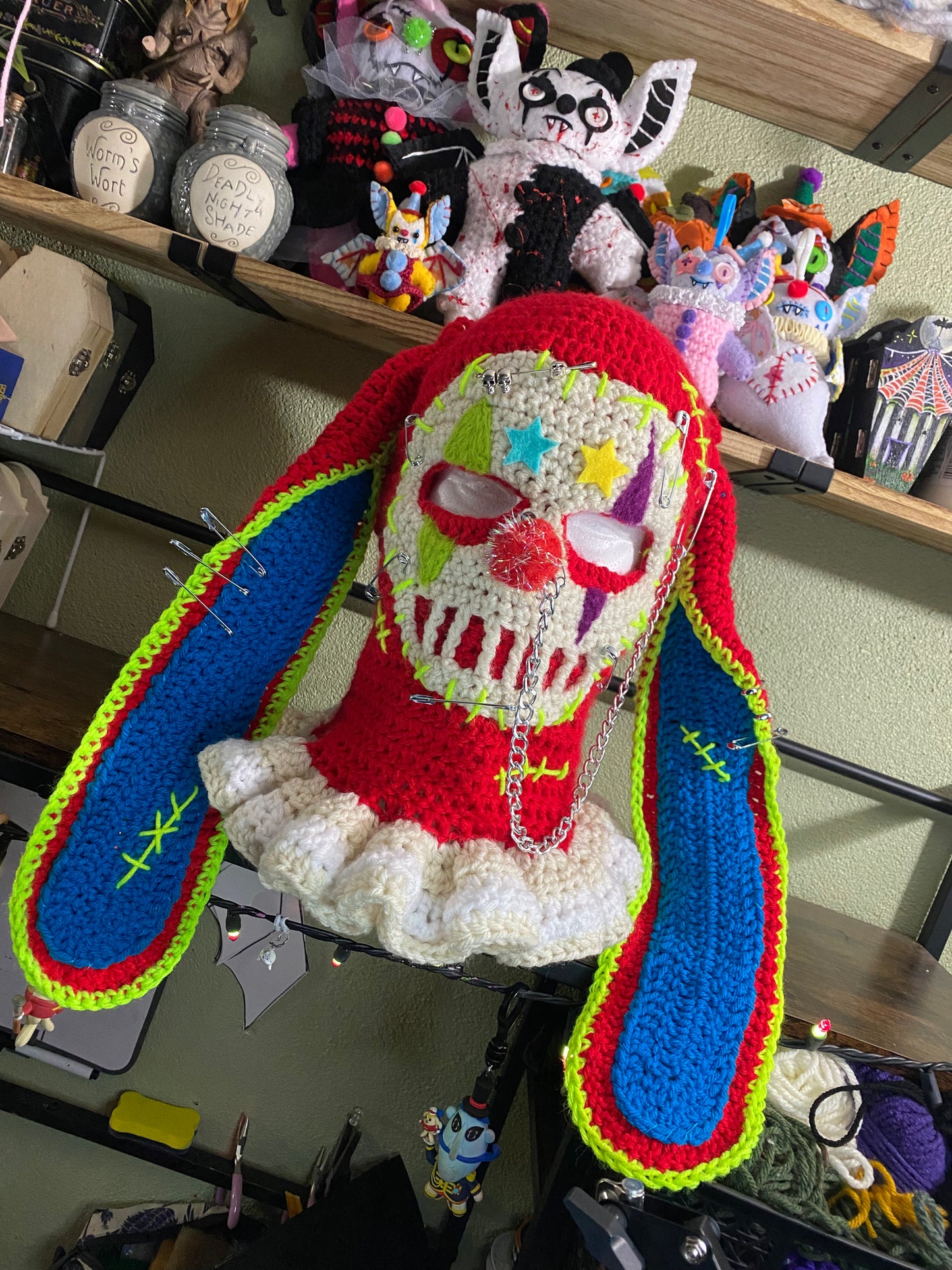 CLOWN BALACLAVA (primary colors)