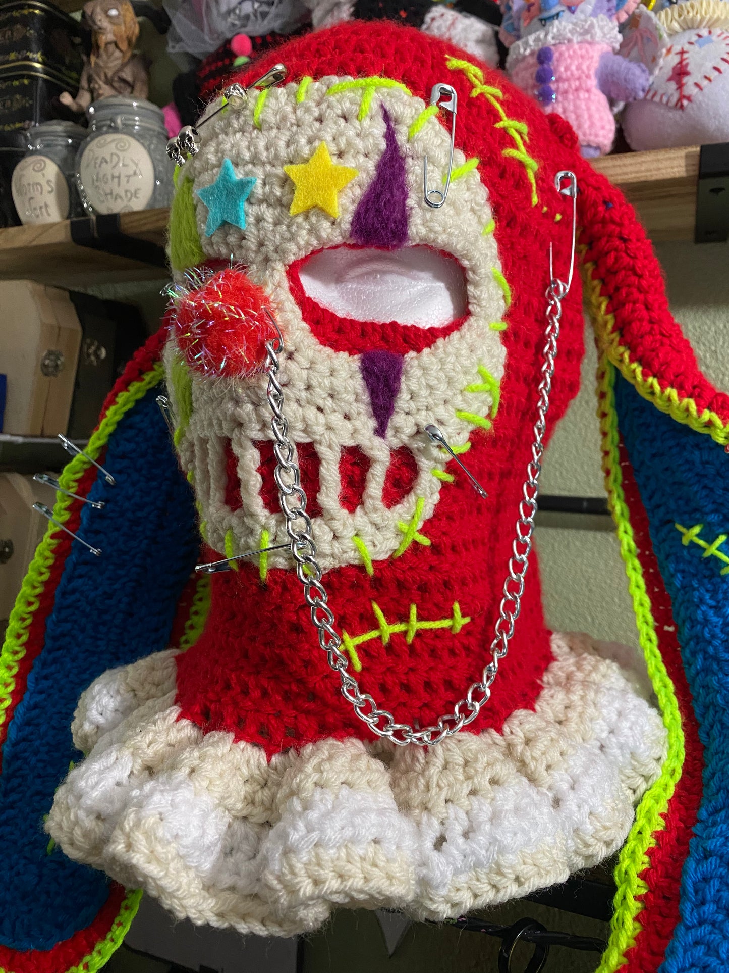 CLOWN BALACLAVA (primary colors)