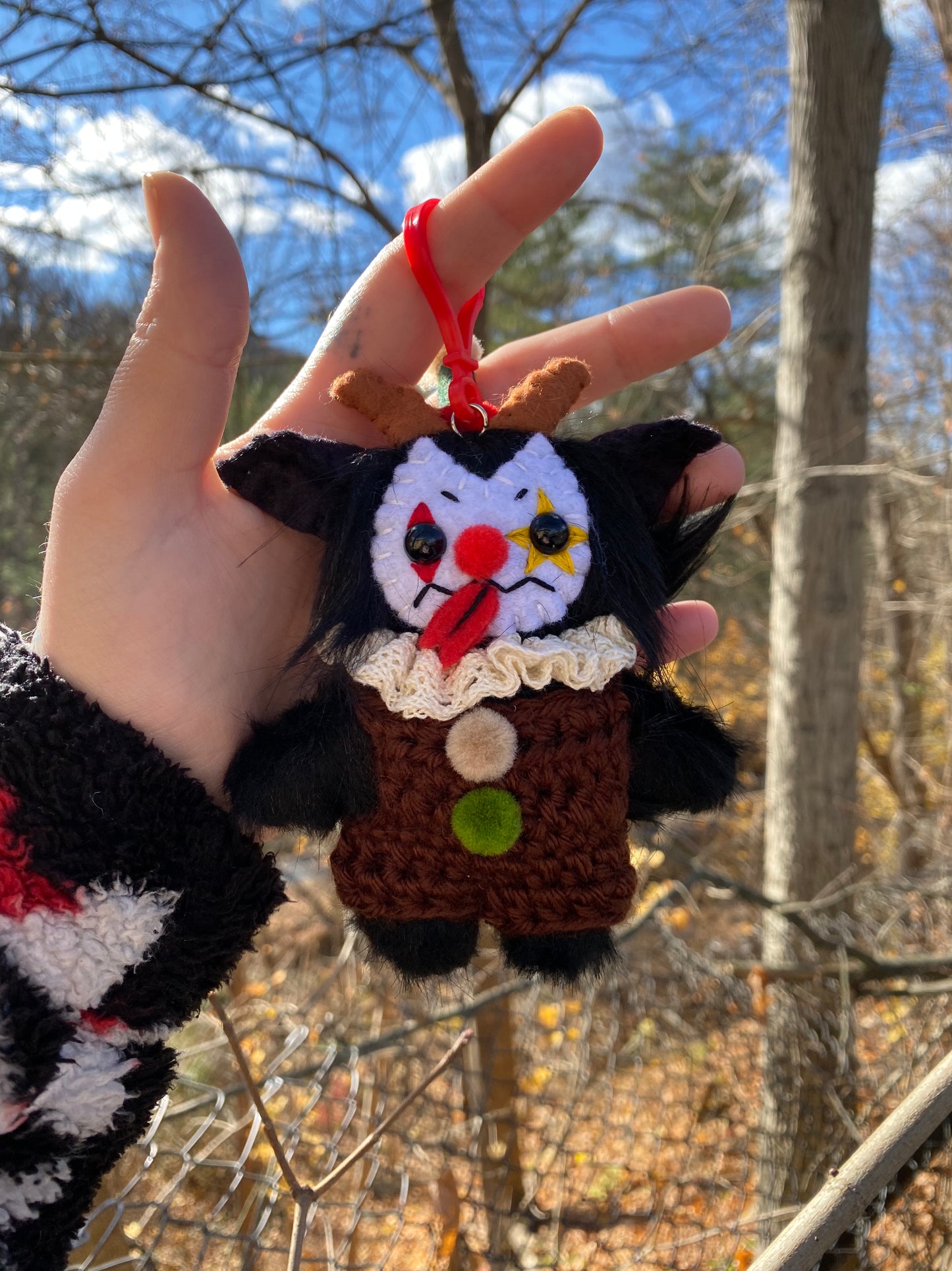 KRAMPUS CLOWN bag clip