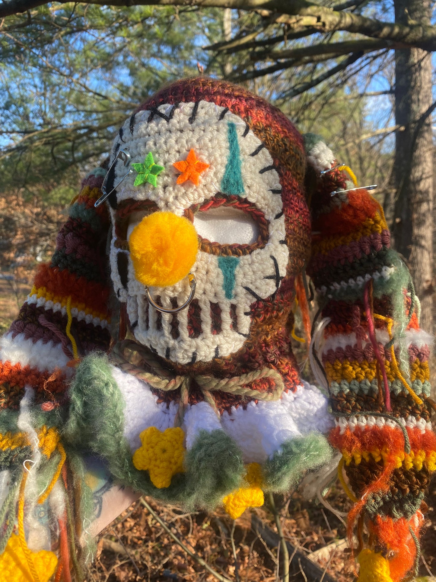CLOWN BALACLAVA (autumn colors)