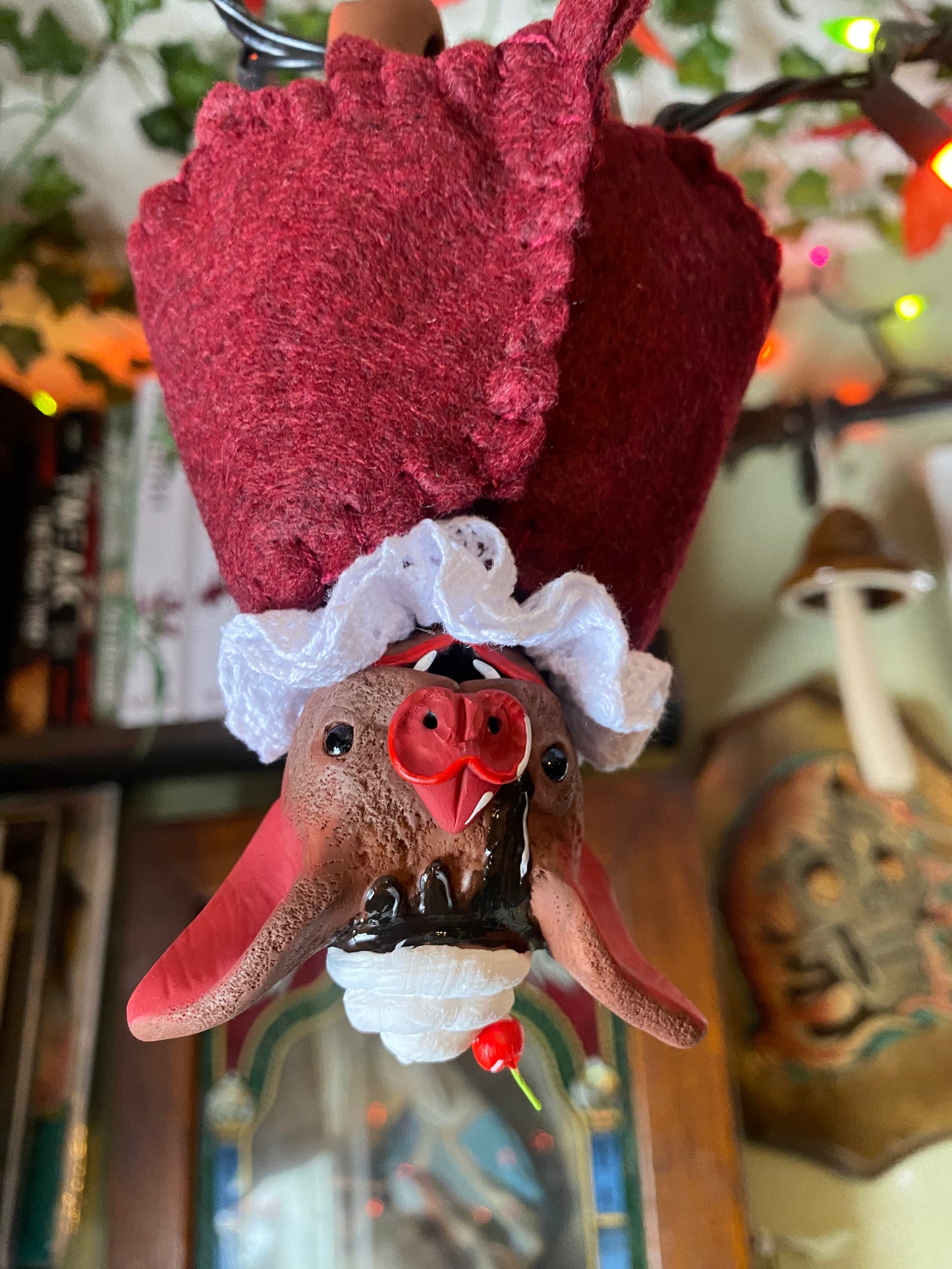 LARGE HANGING BAT (chocolate cherry brownie)