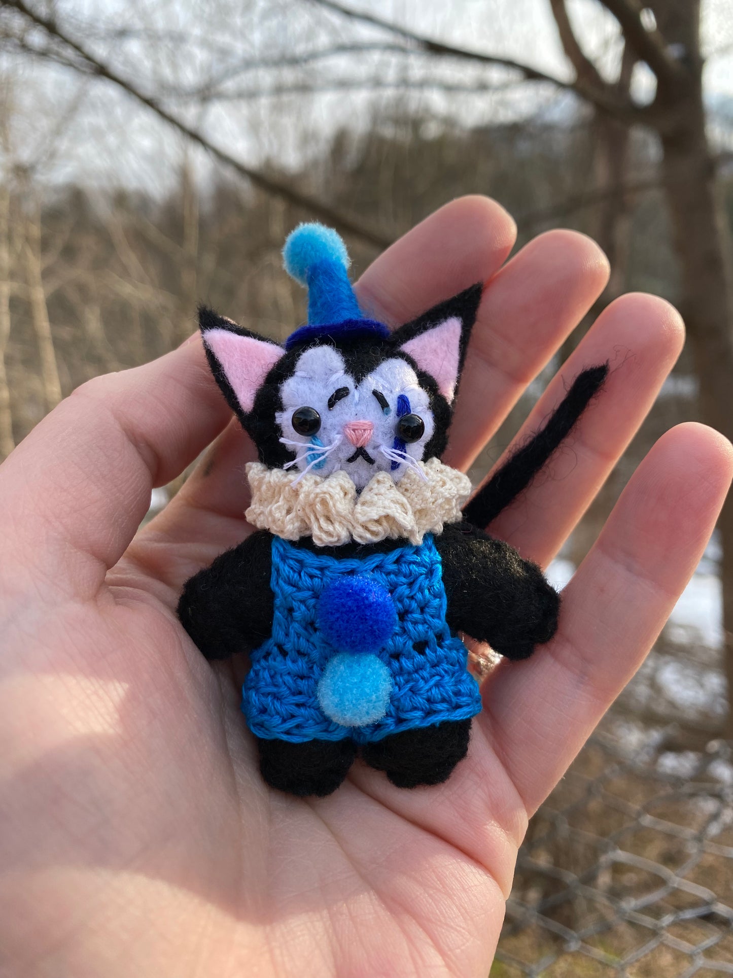 KITTY POCKET CLOWN (blue)