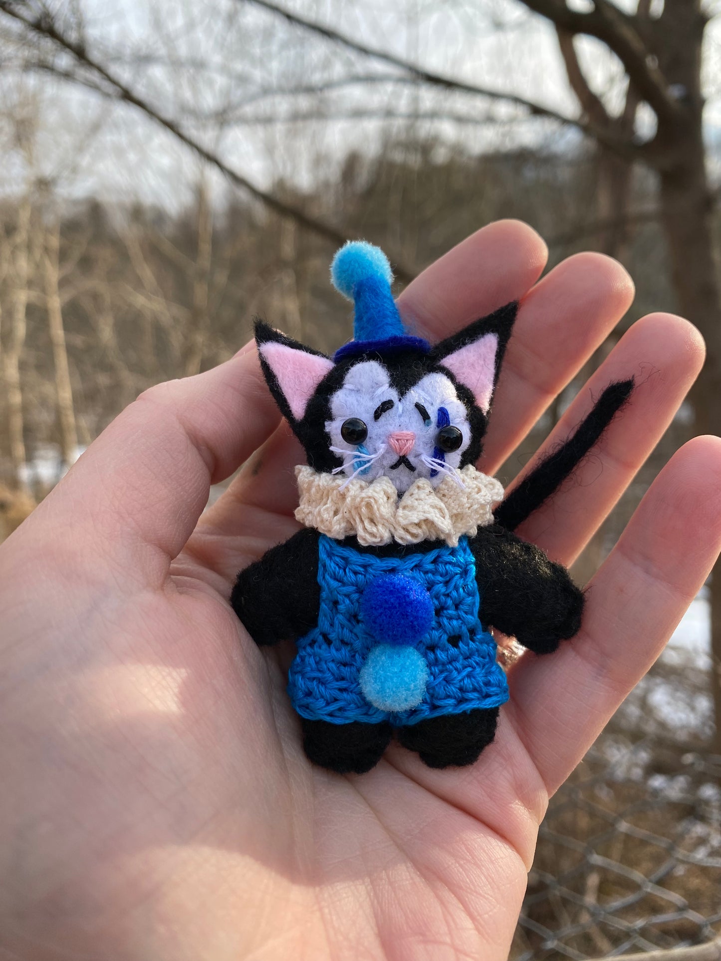 KITTY POCKET CLOWN (blue)