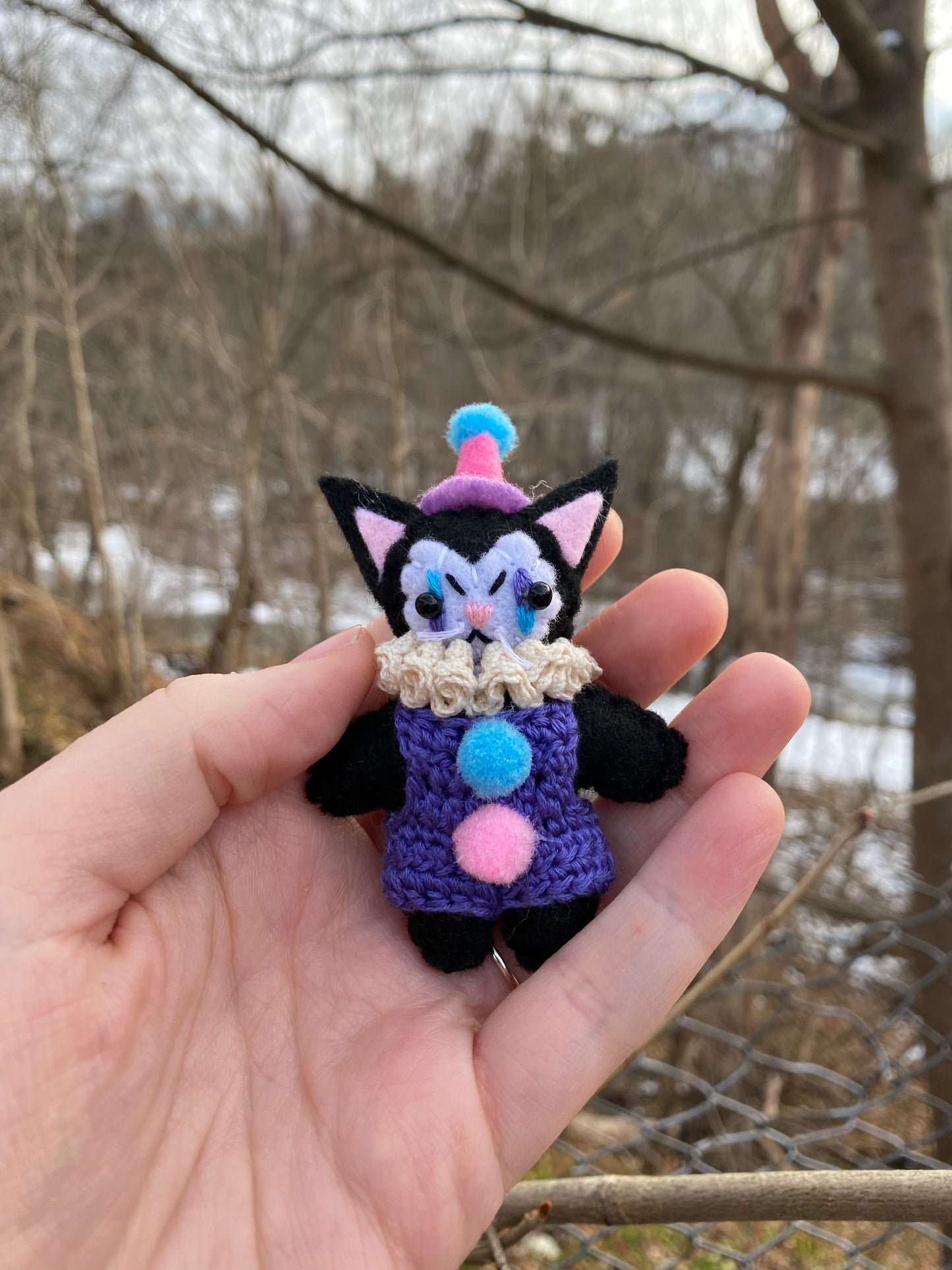 KITTY POCKET CLOWN (purple)