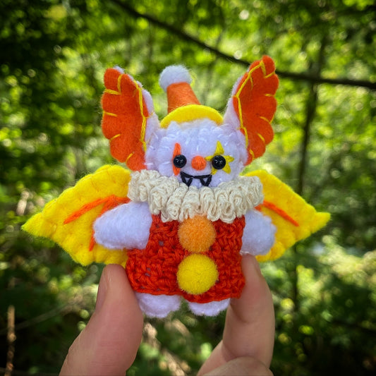 CANDY CORN POCKET CLOWN (white)