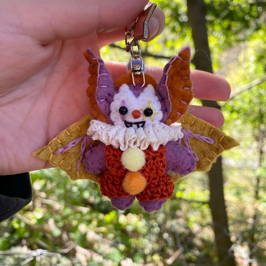 bat pocket clown clip (purple)