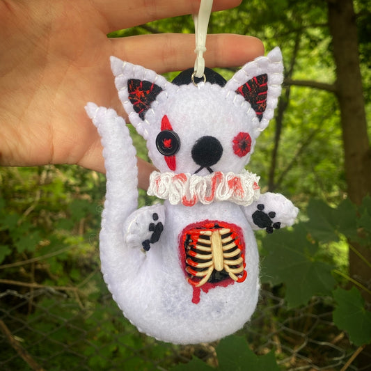 KITTY GHOST BAG CLIP (black)