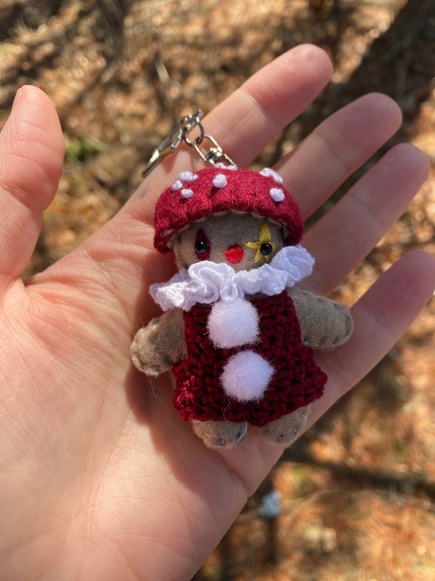 *MYSTERY* mushroom pocket clown clip