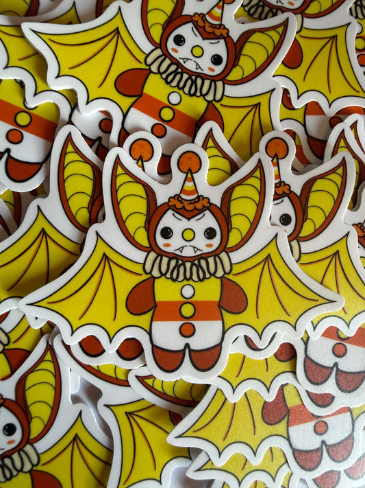 CANY CORN CLOWN BAT VINYL STICKER