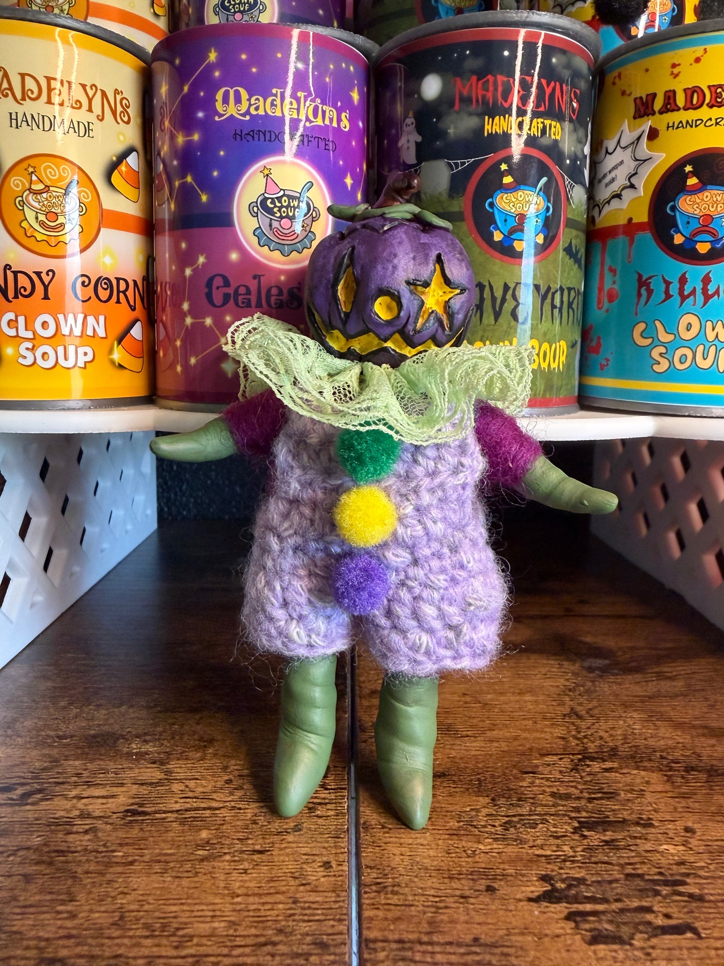JACK-O-LANTERN ART DOLL (purple)