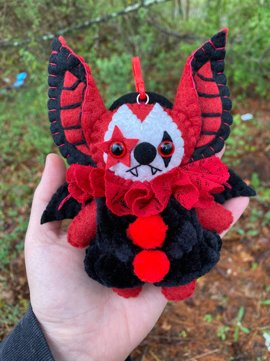 Bat bag clip (red/black)