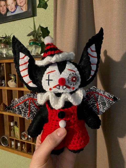 COMMISSION SLOT FOR CLOWN BAT PLUSH DOLL