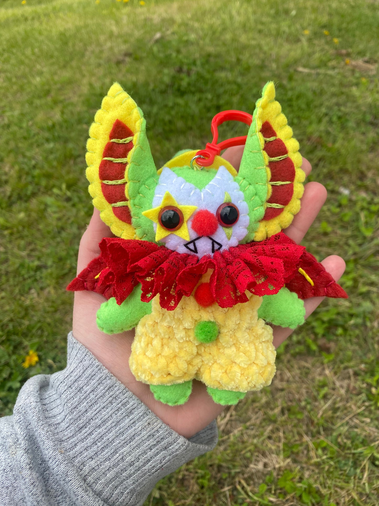 BAT BAG CLIP (lime/red/yellow)