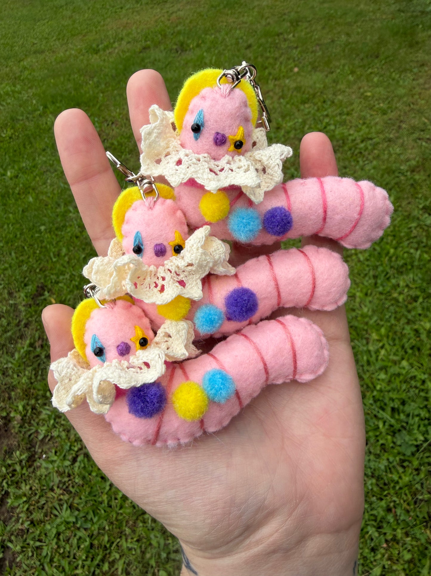 *MYSTERY* purple/blue/yellow clown worm clip
