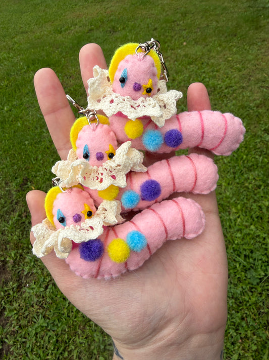 *MYSTERY* purple/blue/yellow clown worm clip