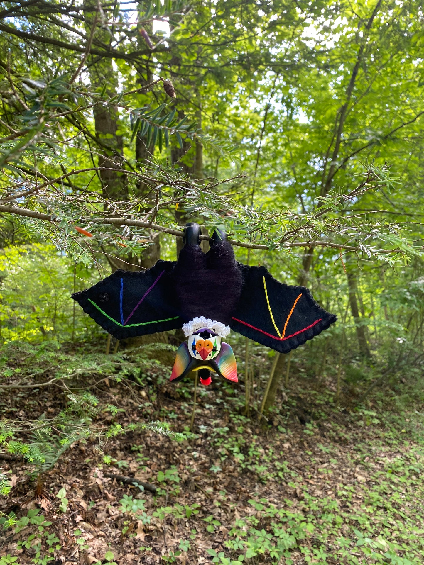 LARGE HANGING PRIDE BAT (rainbow)