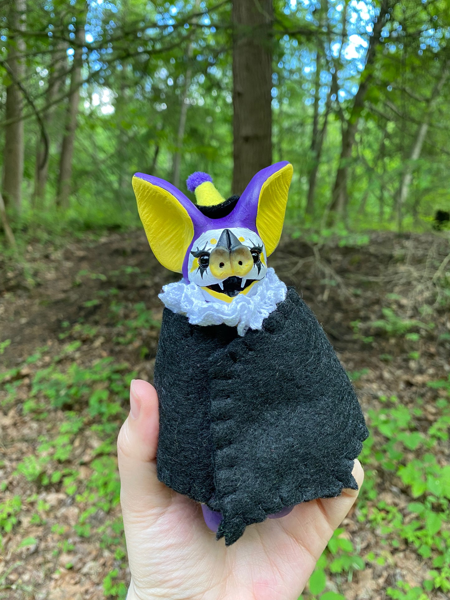 LARGE HANGING PRIDE BAT (enby pride)