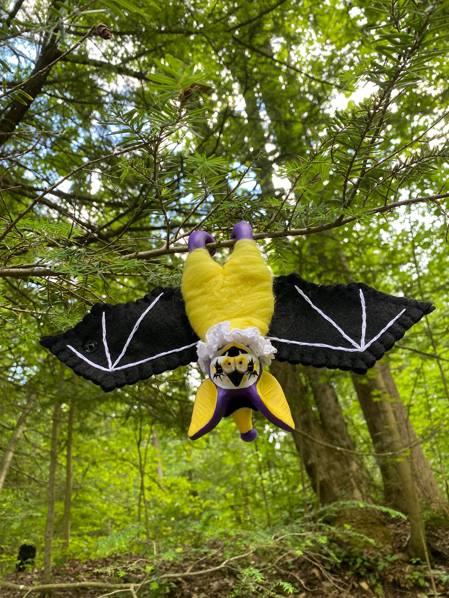 LARGE HANGING PRIDE BAT (enby pride)