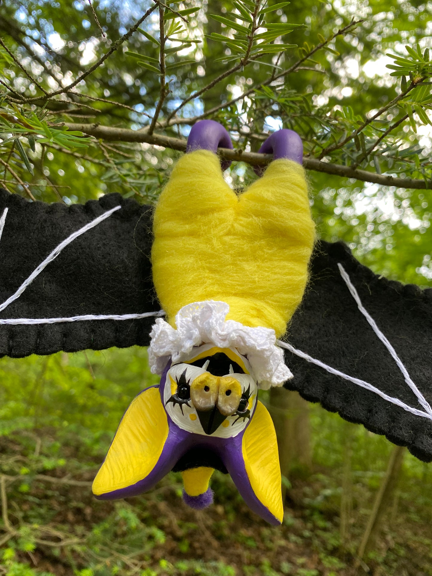 LARGE HANGING PRIDE BAT (enby pride)
