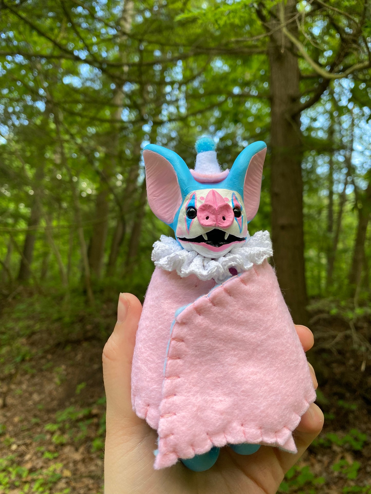 LARGE HANGING PRIDE BAT (trans pride)
