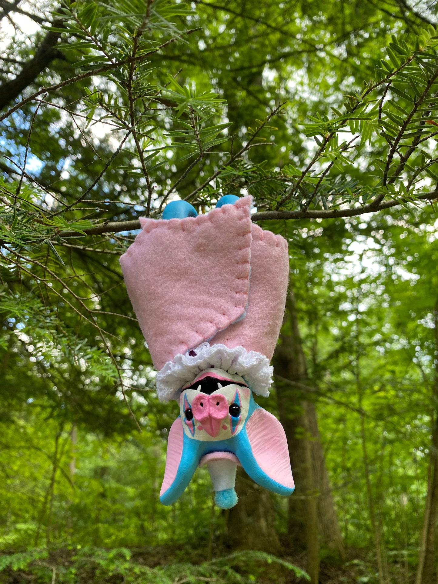 LARGE HANGING PRIDE BAT (trans pride)