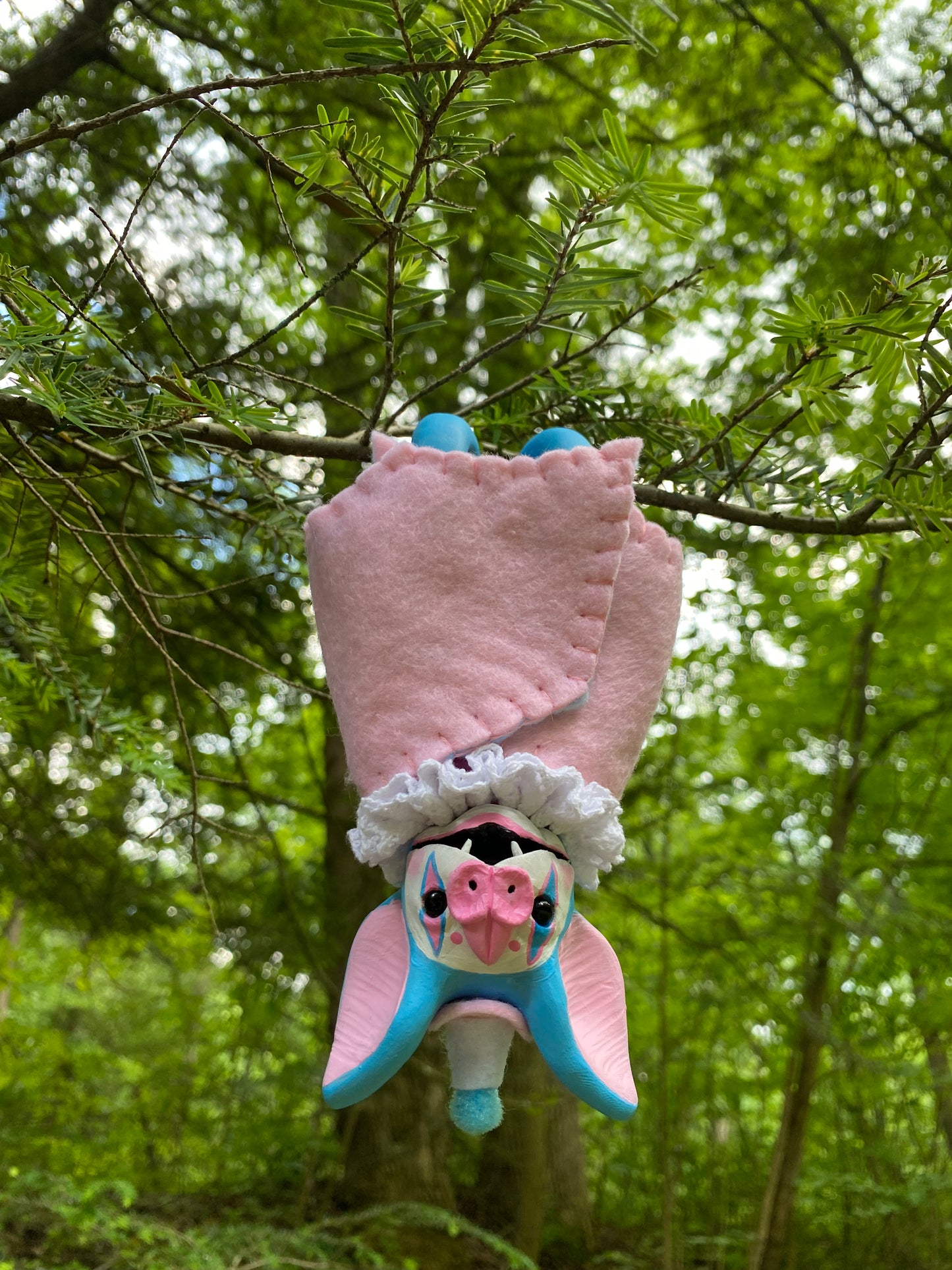 LARGE HANGING PRIDE BAT (trans pride)