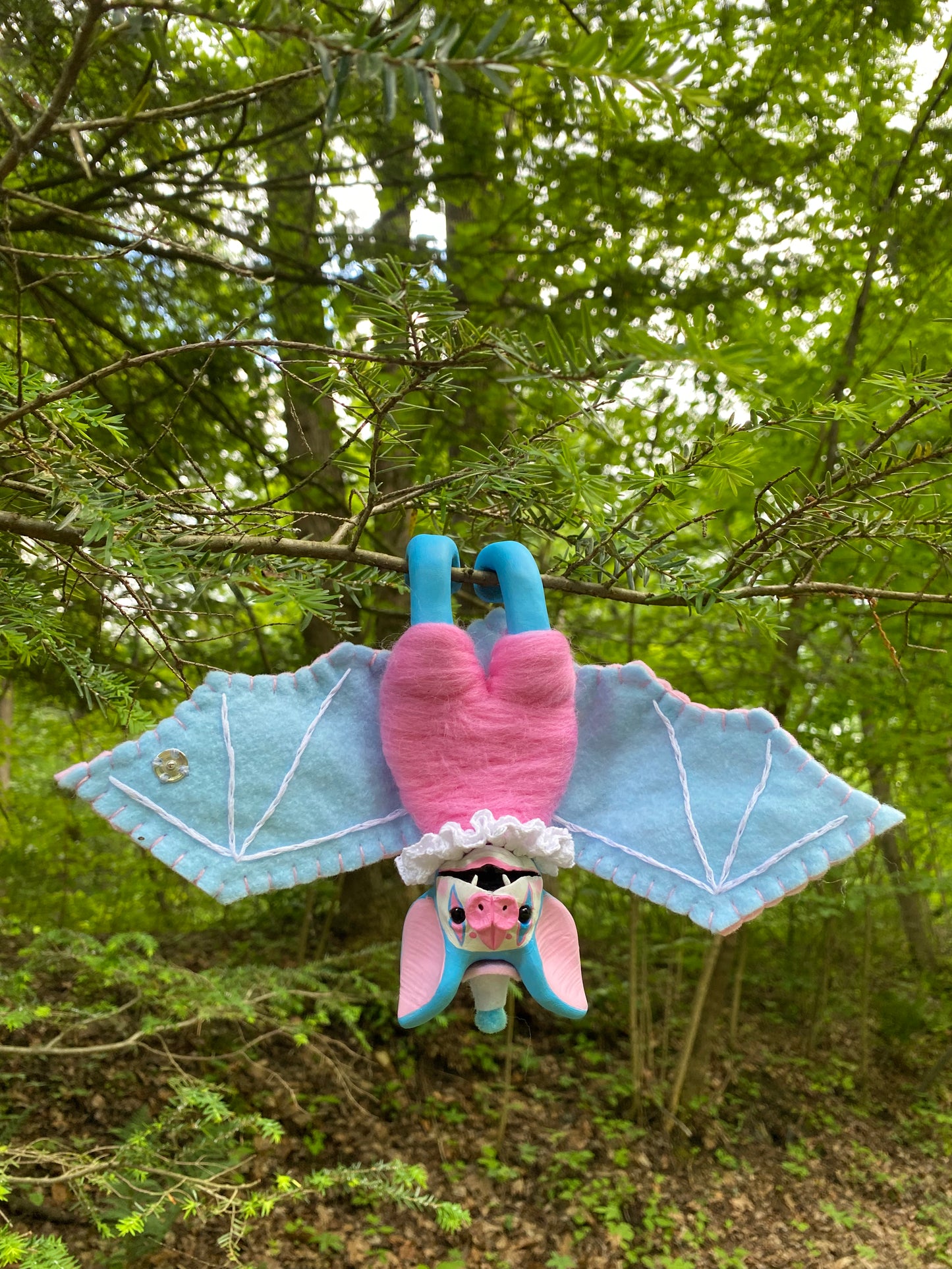 LARGE HANGING PRIDE BAT (trans pride)