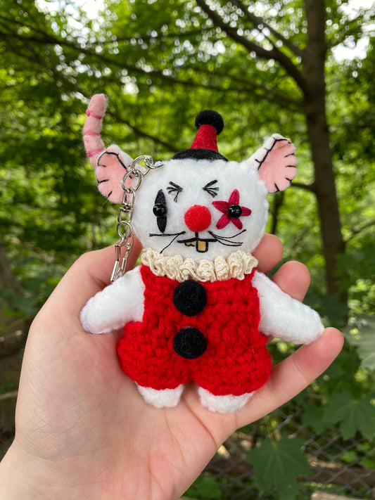 CIRCUS RAT BAG CLIP (white/red)
