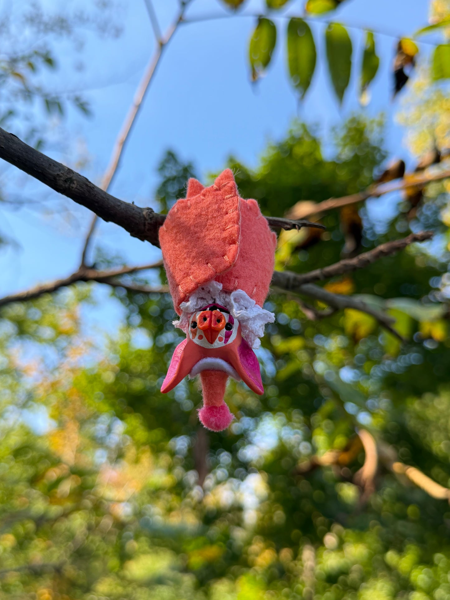 MINI HANGING BAT (pink)