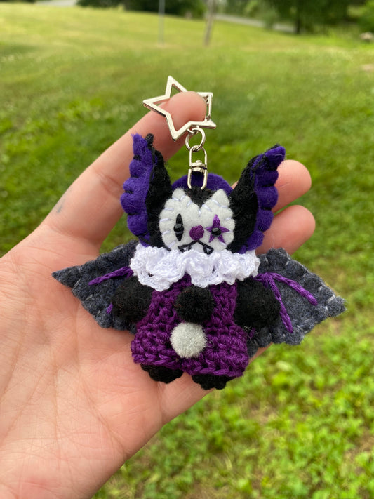 PRIDE BAT POCKET CLOWN CLIP (asexual)