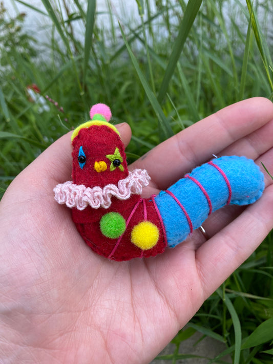 GUMMY WORM (red and blue)