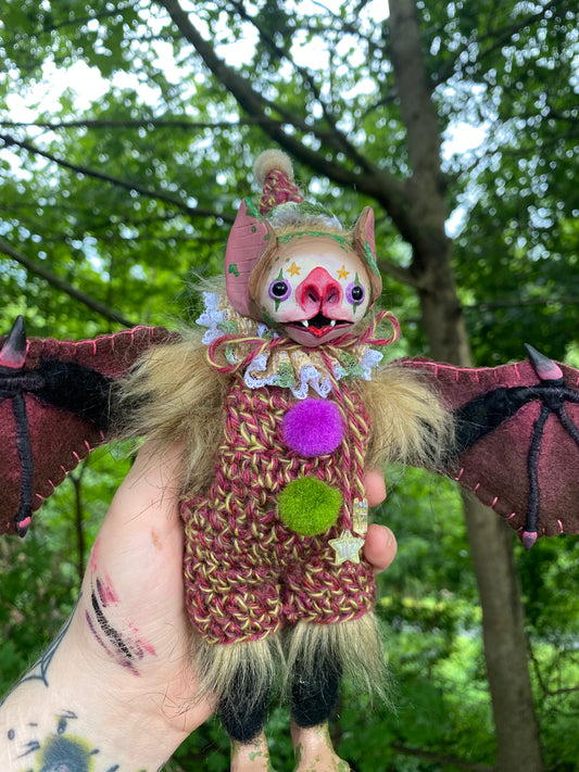 FOREST DWELLING CIRCUS BAT (art doll)