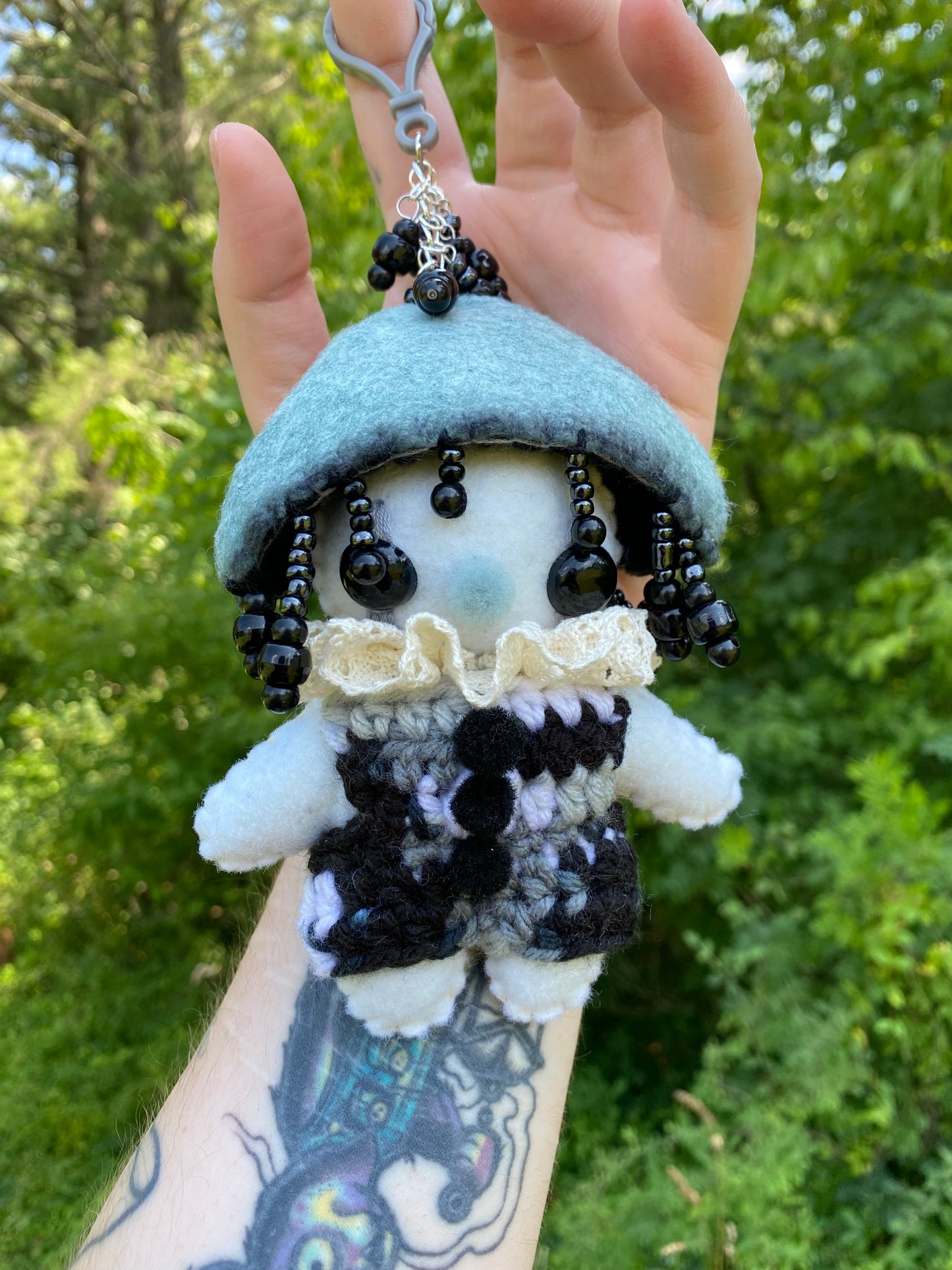 MUSHROOM BAG CLIP (inky cap)