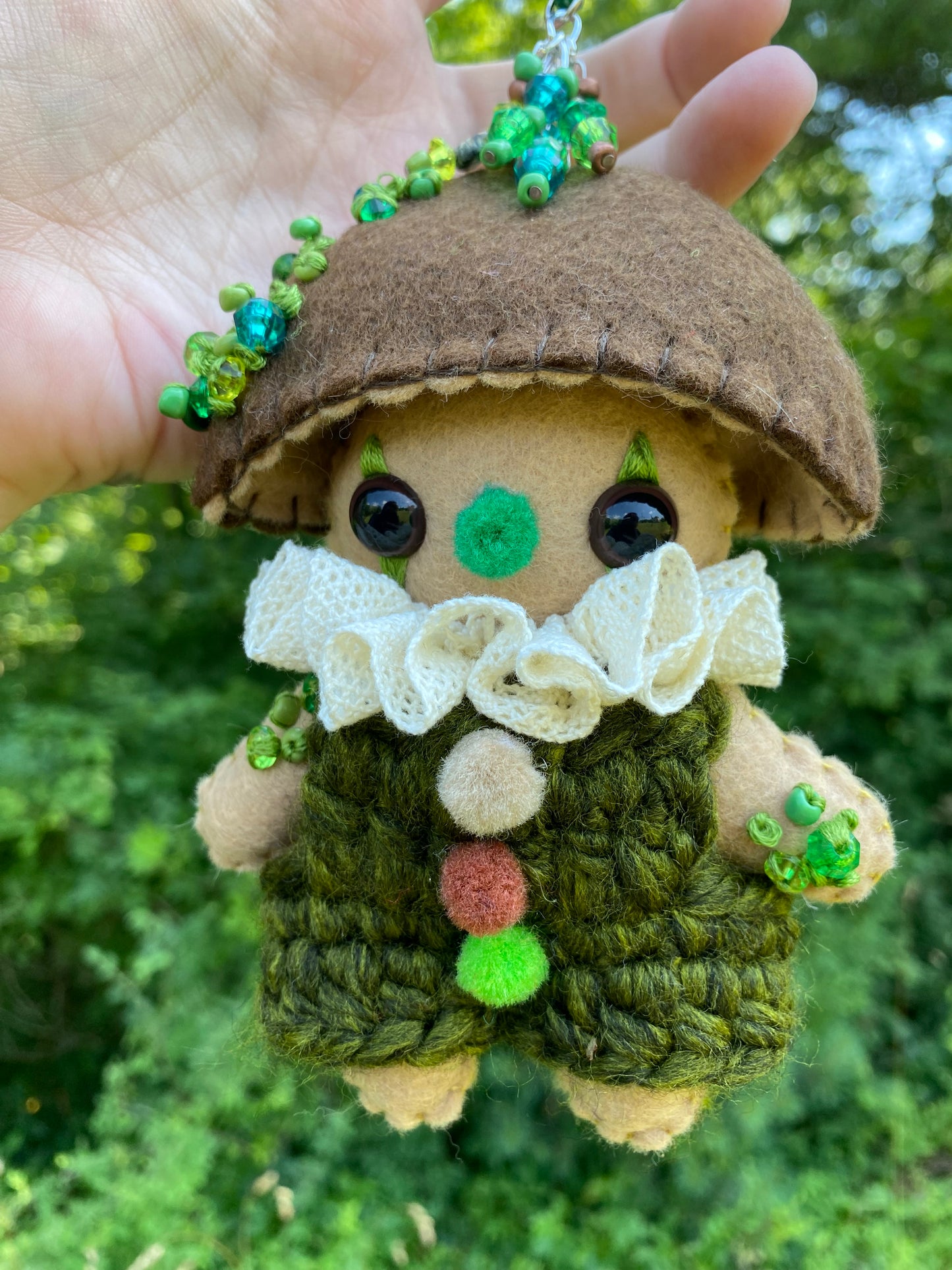 MUSHROOM BAG CLIP (mossy brown)