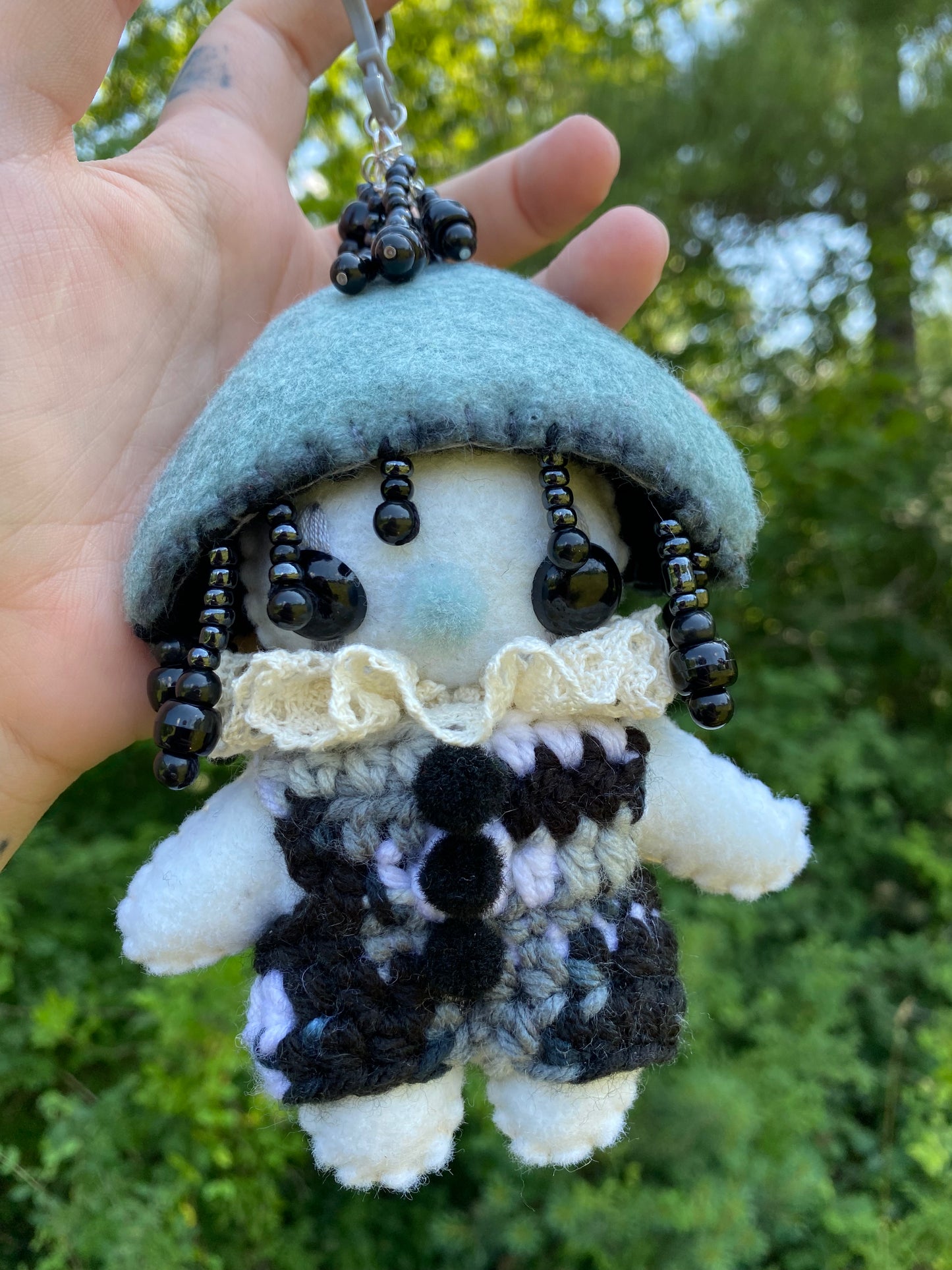 MUSHROOM BAG CLIP (inky cap)