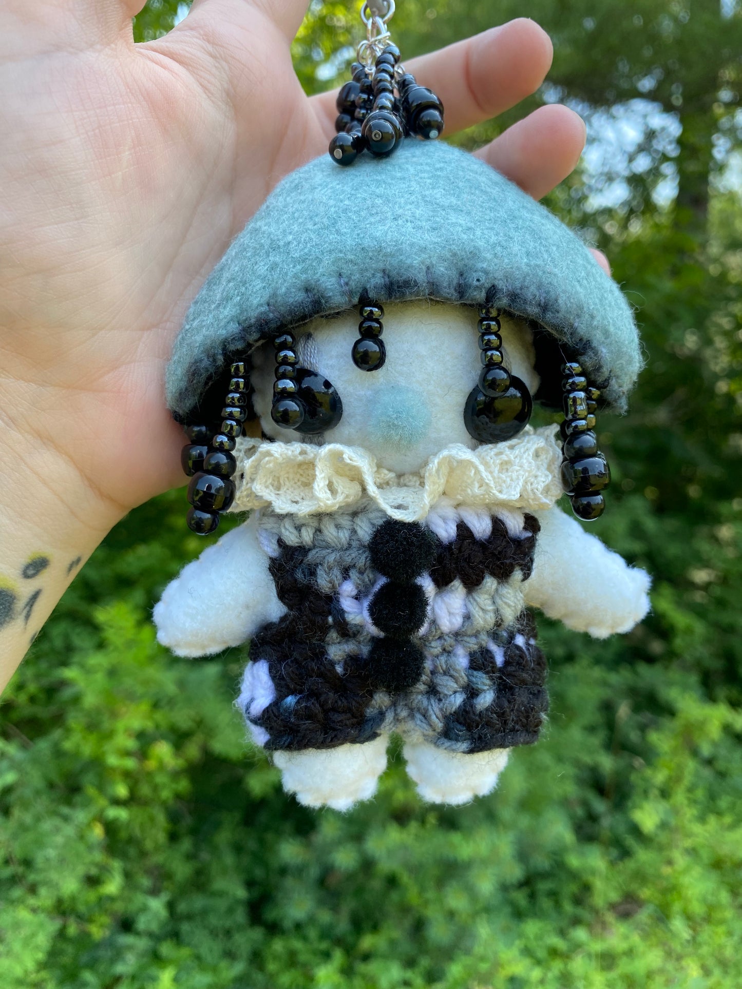 MUSHROOM BAG CLIP (inky cap)