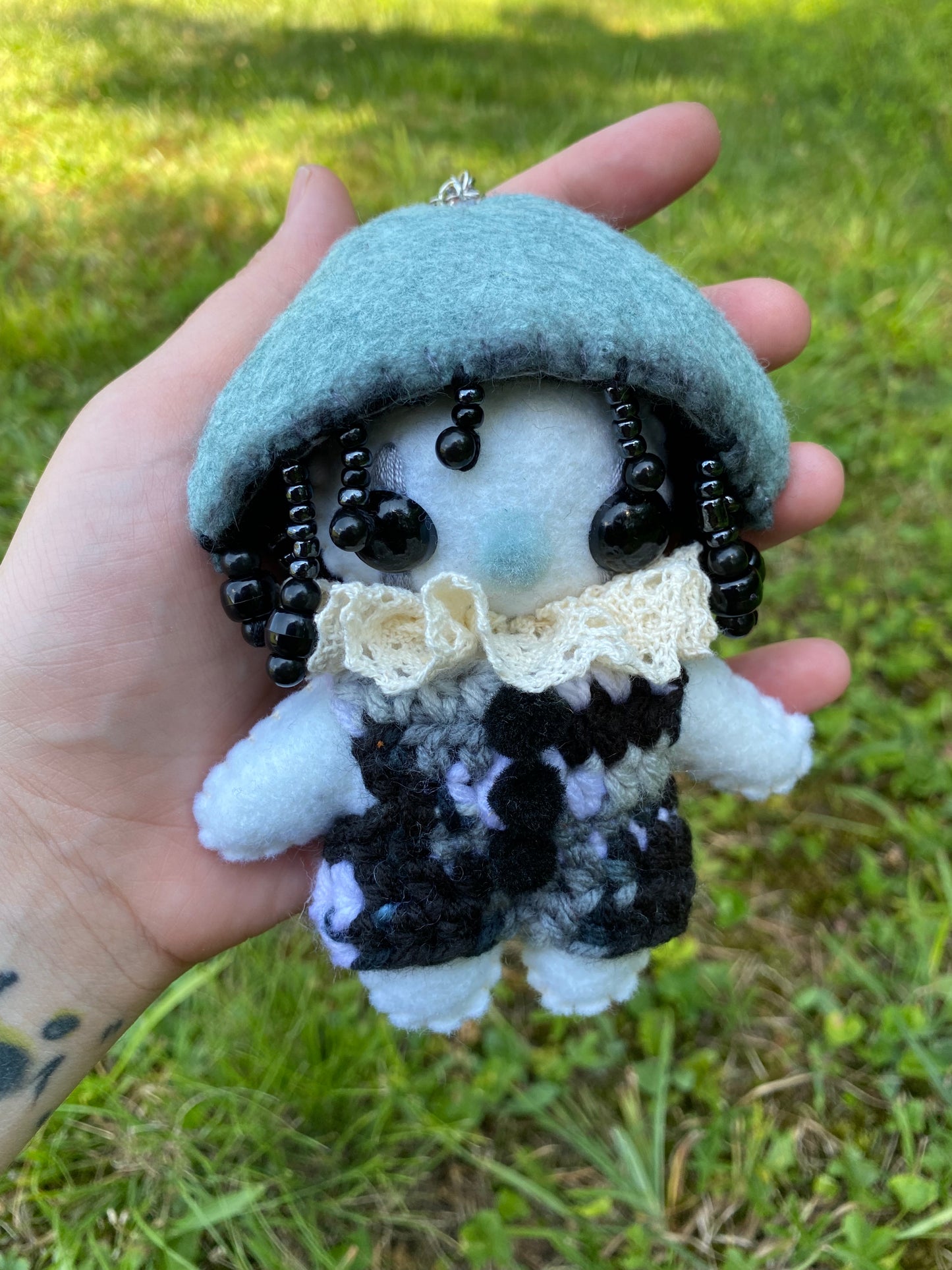 MUSHROOM BAG CLIP (inky cap)