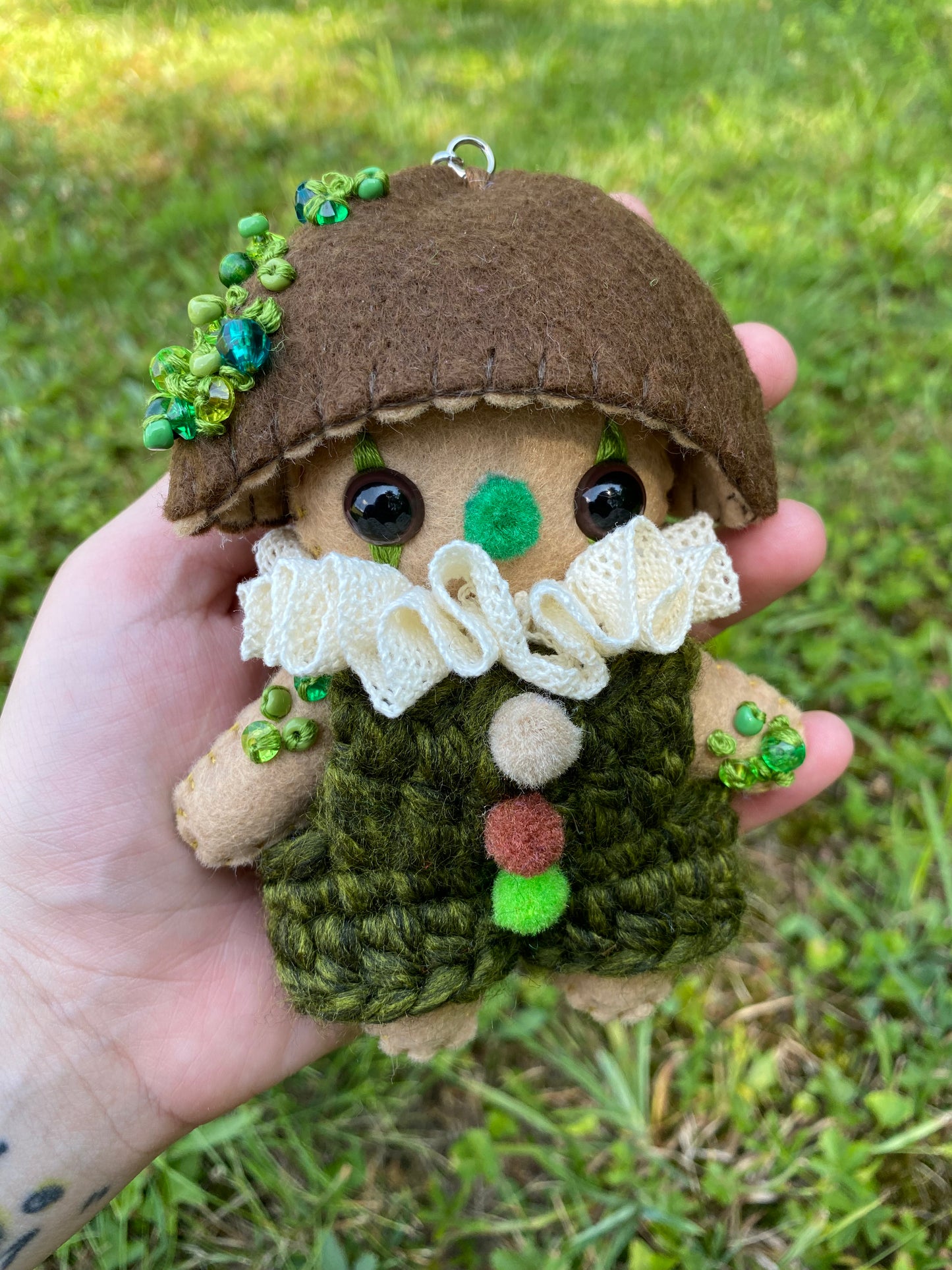MUSHROOM BAG CLIP (mossy brown)