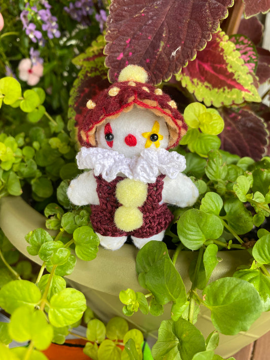 MUSHROOM POCKET CLOWN (dark red)
