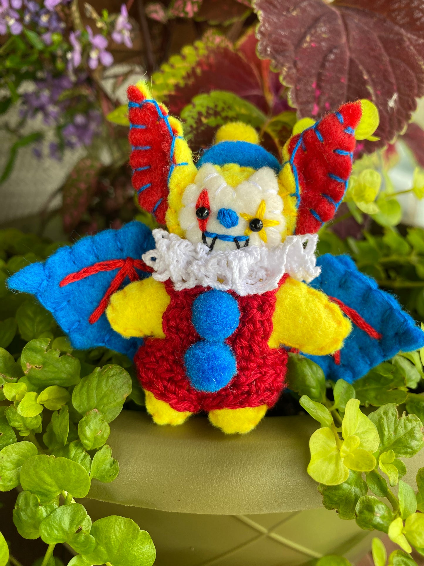 BAT POCKET CLOWN (yellow)