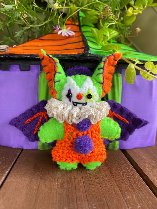 BAT POCKET CLOWN (lime green )