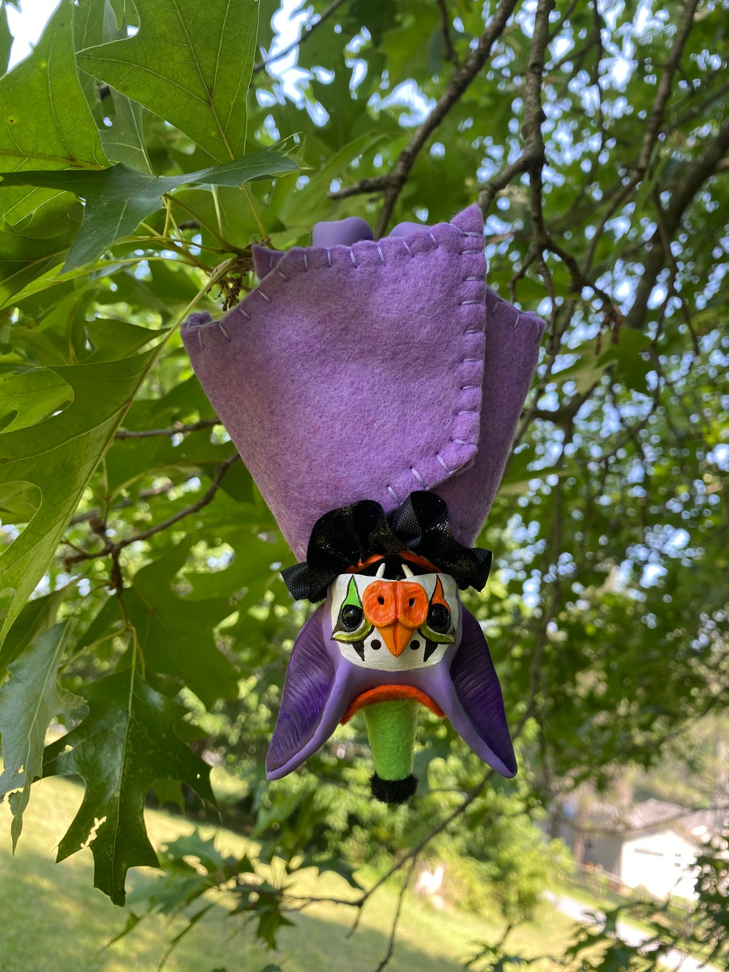 LARGE HANGING BAT (purple)