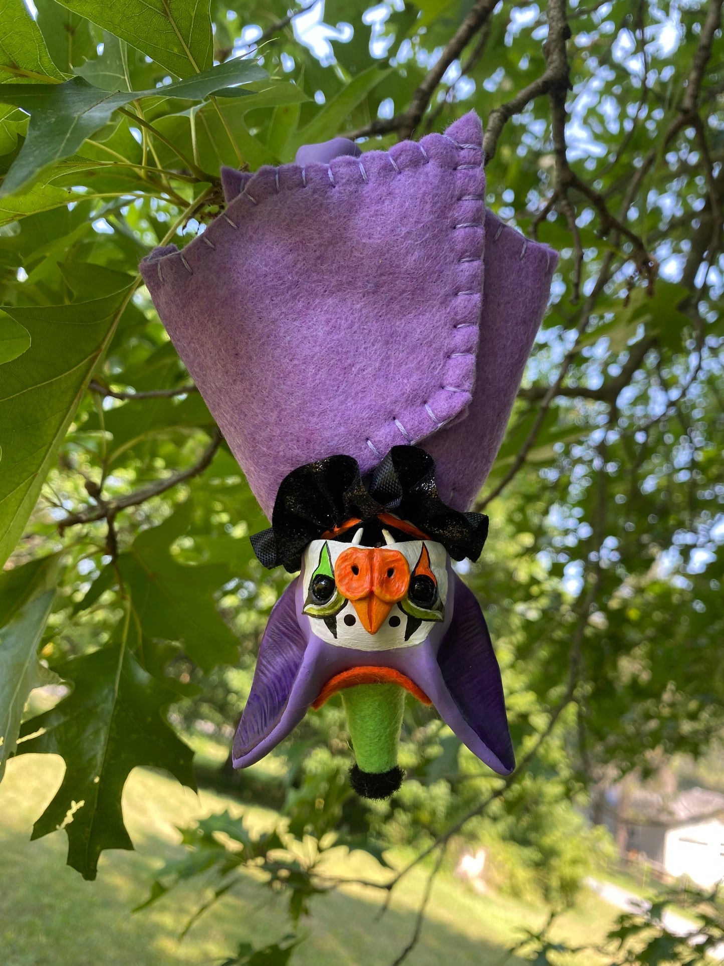 LARGE HANGING BAT (purple)