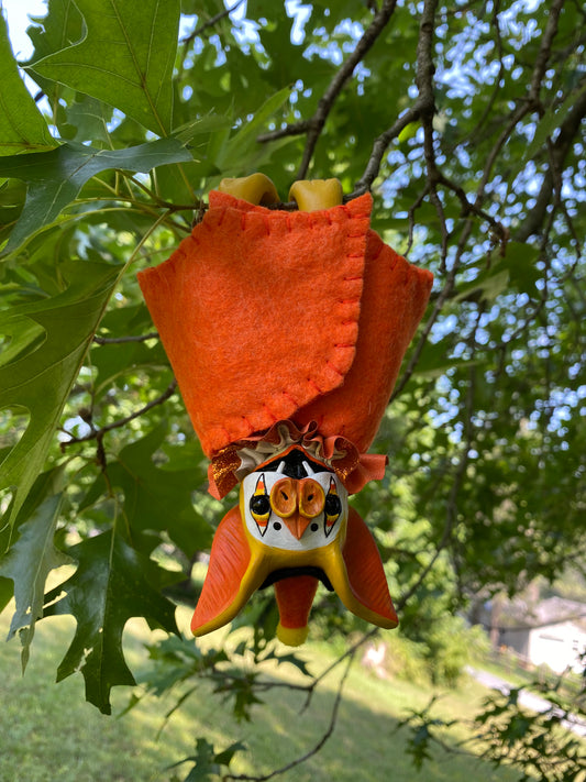 LARGE HANGING BAT (candy corn)